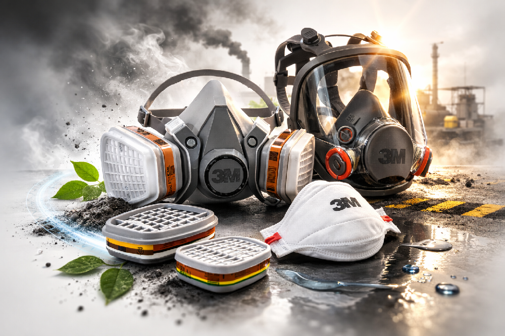 3M zaščitna maska in filtri za zaščito dihal v industriji